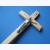 Krzyż stojący drewniany jasny brąz 22 cm 